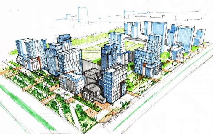 Urban planning sketch